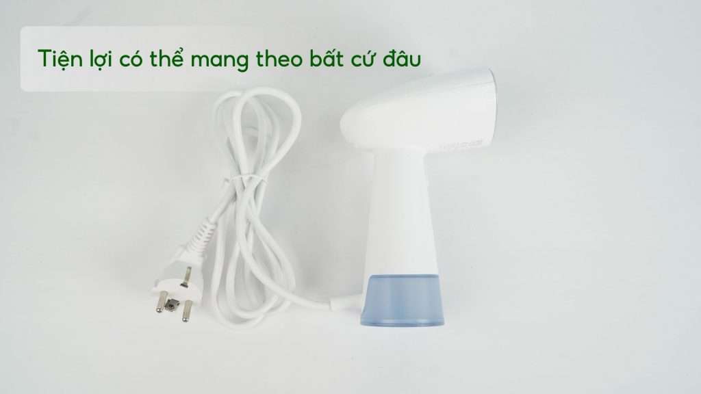 Bàn ủi hơi nước cầm tay Philips STH1000_10_Trắng và xanh dương Tiện lợi có thể mang theo bất cứ đâu
