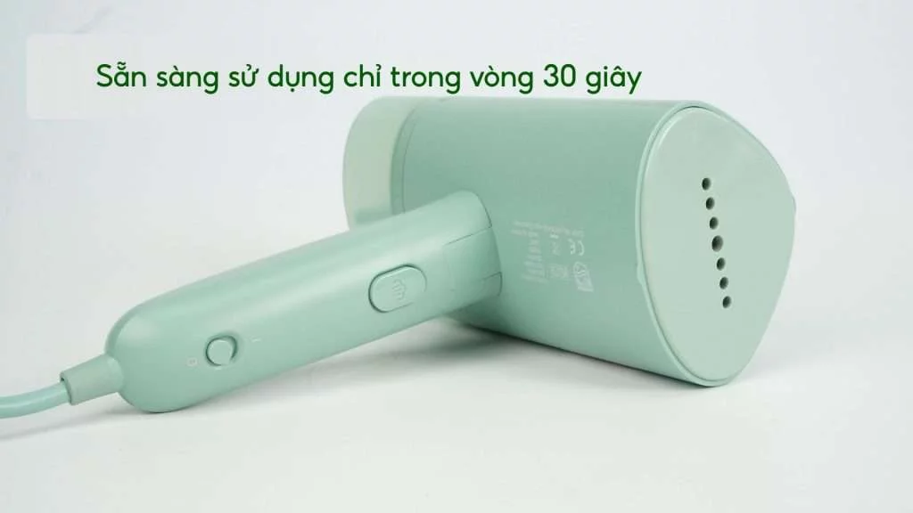 Bàn ủi hơi nước cầm tay Philips STH3010_70_Xanh ngọc Sẵn sàng sử dụng chỉ trong vòng 30 giây