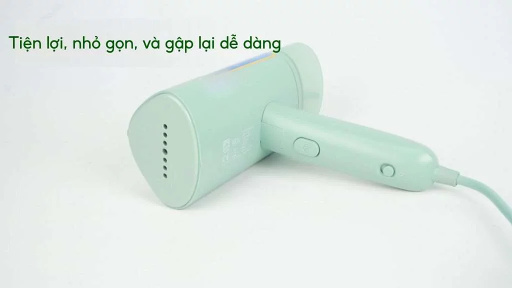 Bàn ủi hơi nước cầm tay Philips STH3010_70_Xanh ngọc Tiện lợi, nhỏ gọn, và gập lại dễ dàng