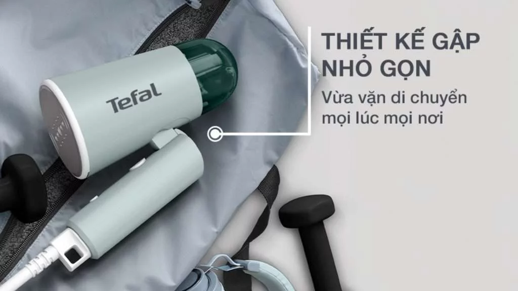 Bàn ủi hơi nước cầm tay Tefal (DT1034E1) - Thiết kế gấp gọn