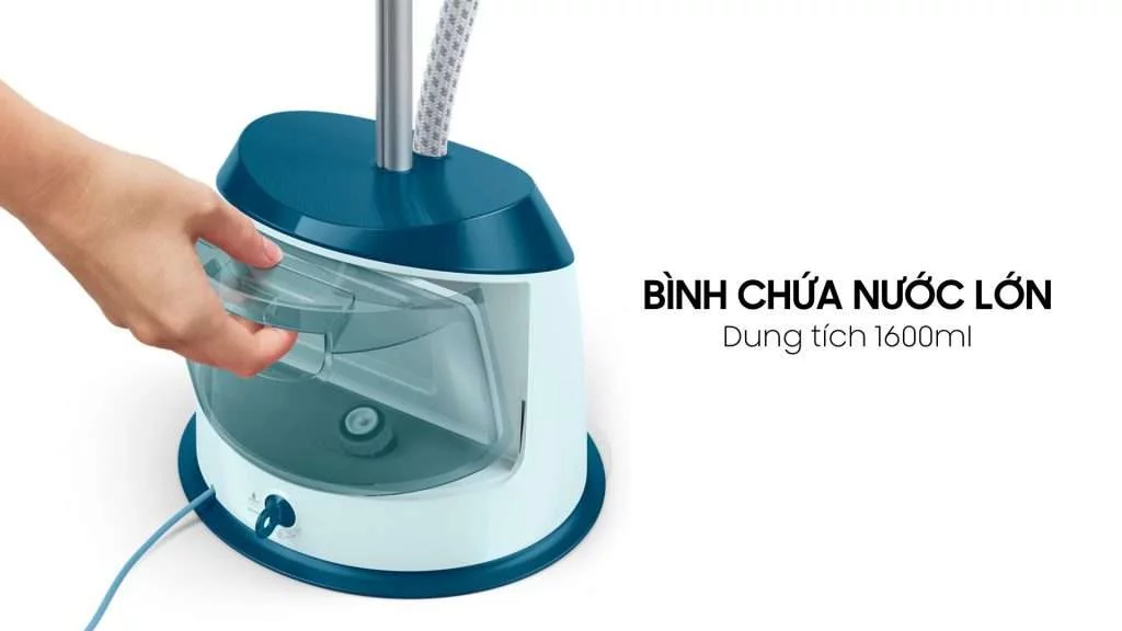 Bàn ủi hơi nước đứng Philips GC518 - Hộc chứa nước dung tích 1600ml
