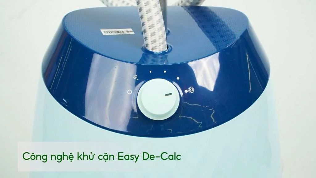 Bàn ủi hơi nước đứng Philips GC518_29_Xanh ngọc Công nghệ khử cặn Easy De-Calc