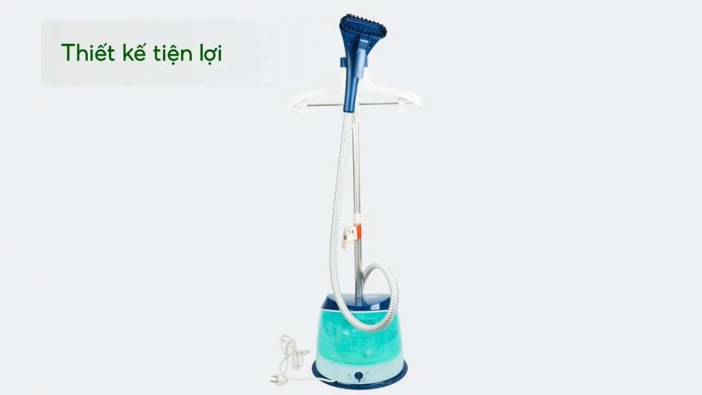 Bàn ủi hơi nước đứng Philips GC518_29_Xanh ngọc thiết kế tiện lợi