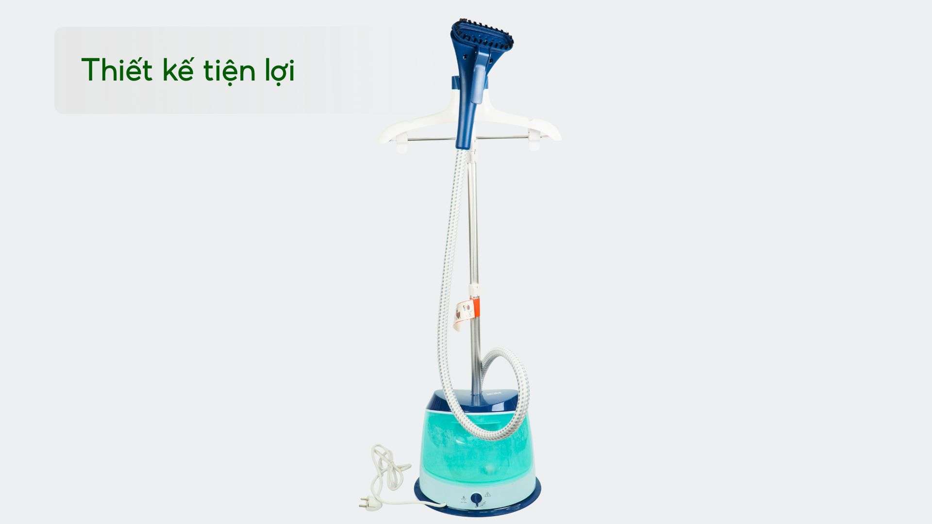 Bàn ủi hơi nước đứng Philips GC518_29_Xanh ngọc thiết kế tiện lợi