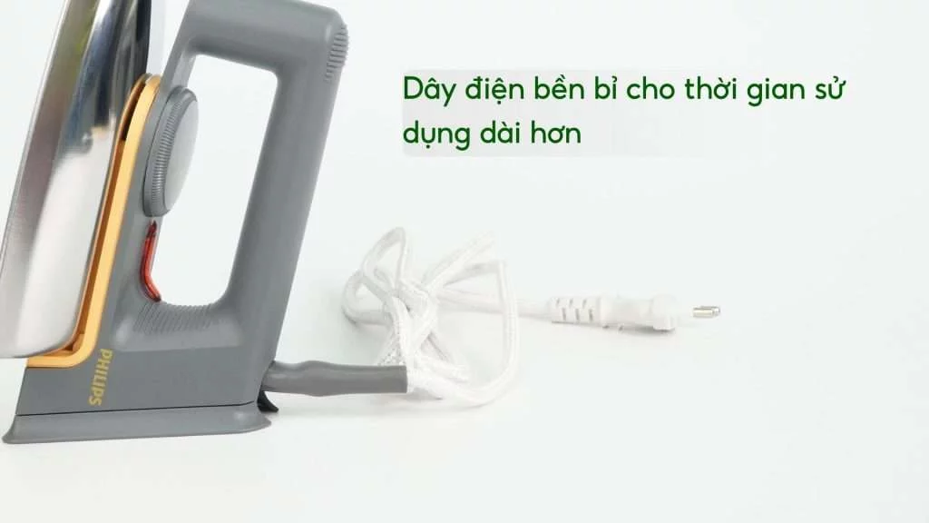 Bàn ủi khô Philips HD1172_01_Đen và kim loại