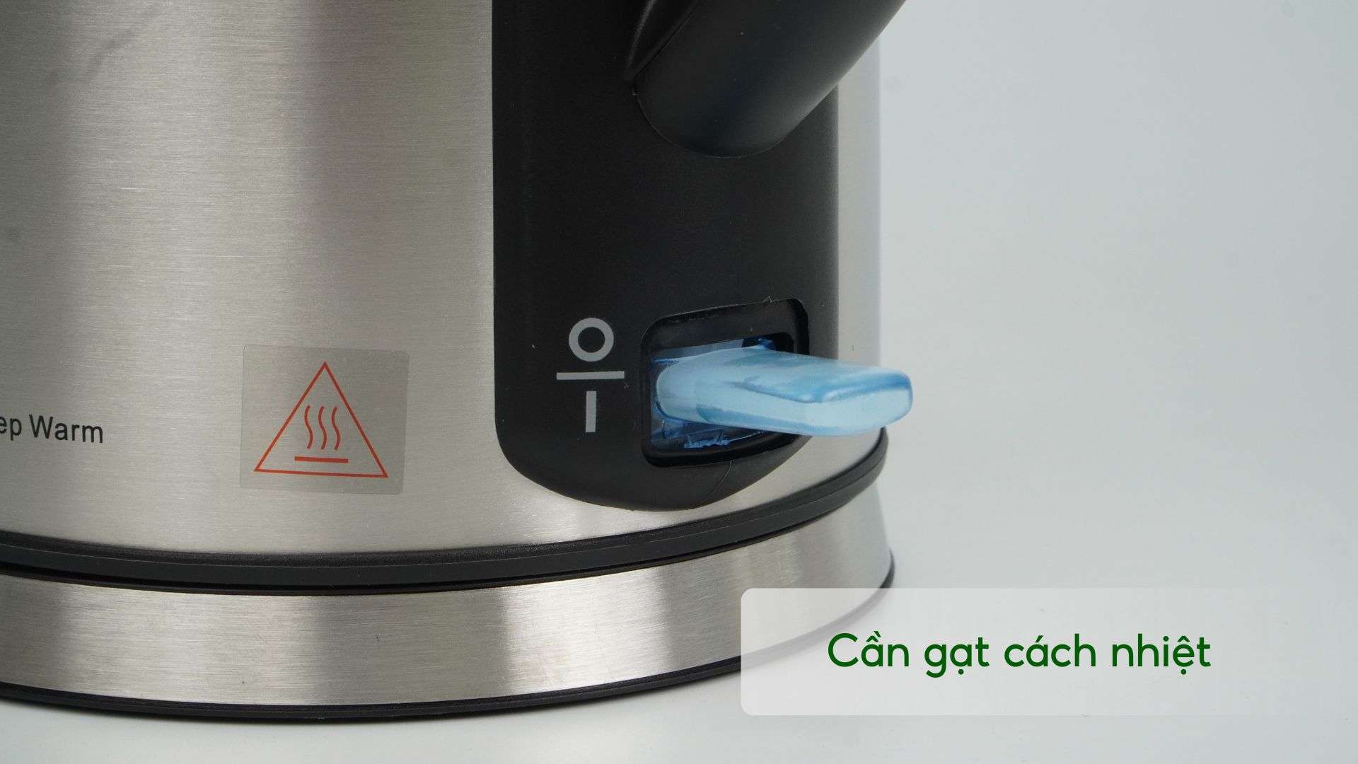 Bình đun PHILIPS HD9316_03_Bạc và Đen Cần gạt cách nhiệt