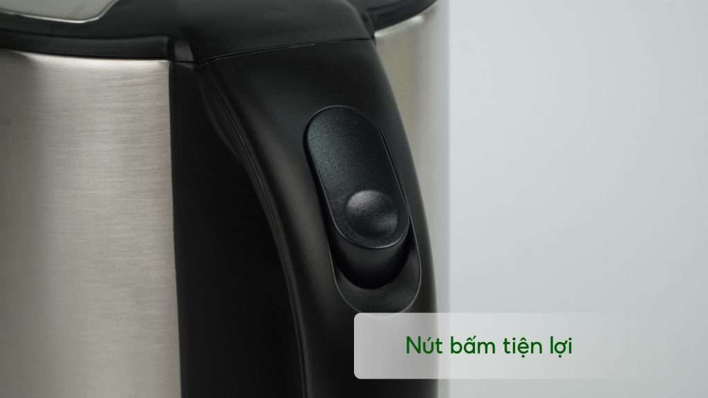 Bình đun PHILIPS HD9316_03_Bạc và Đen Nút bấm tiện lợi