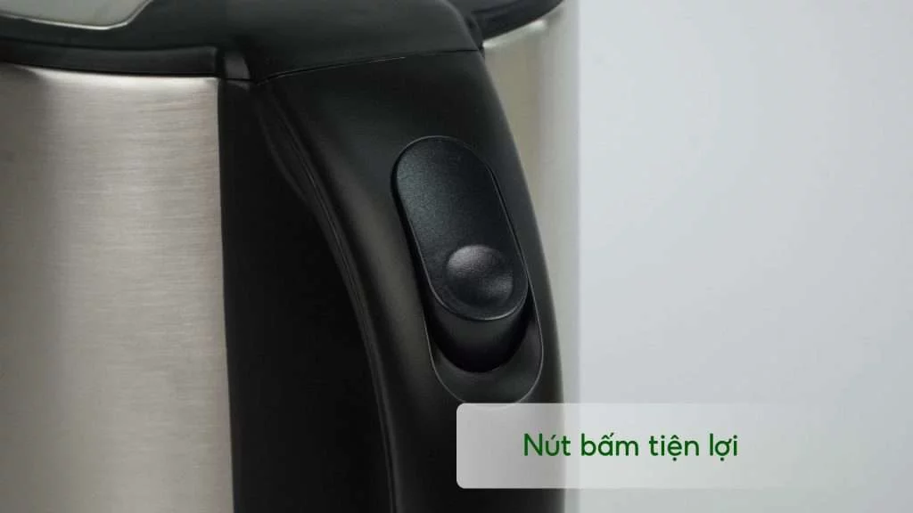 Bình đun PHILIPS HD9316_03_Bạc và Đen Nút bấm tiện lợi