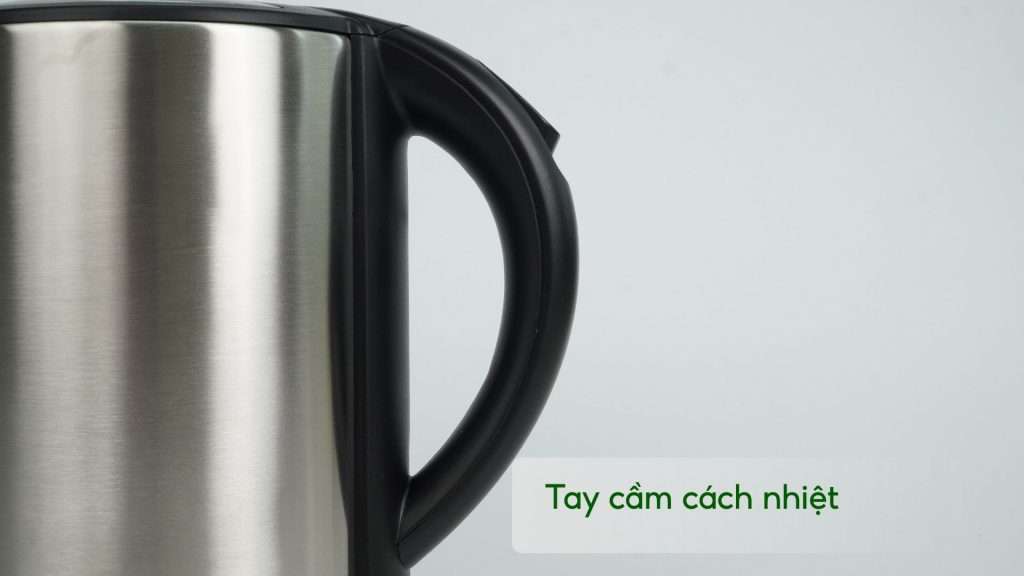 Bình đun PHILIPS HD9316_03_Bạc và Đen Tay cầm cách nhiệt