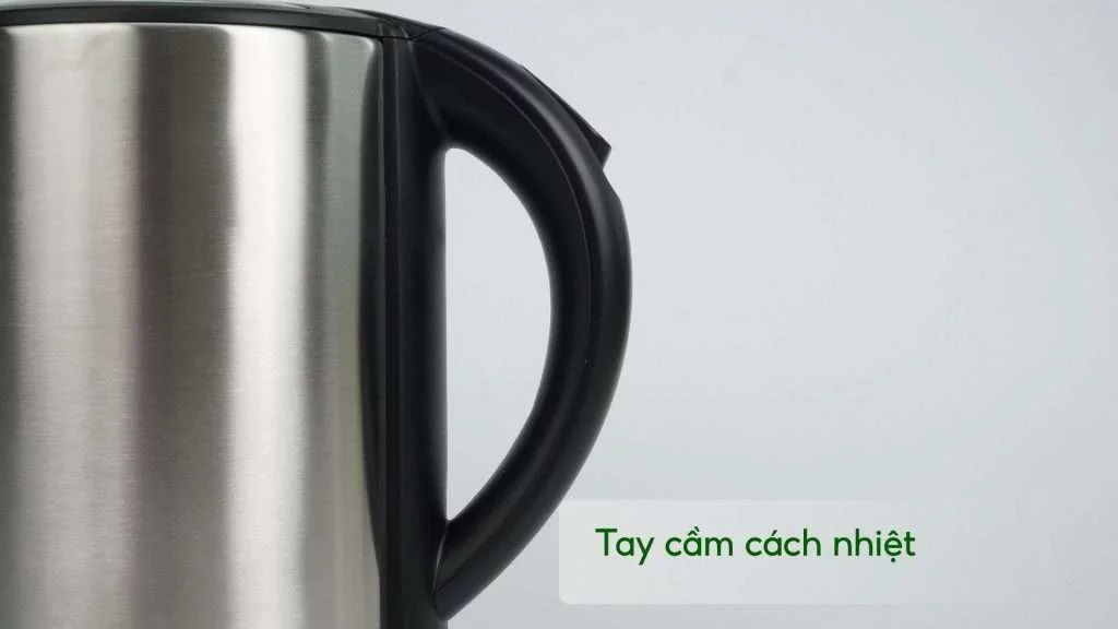 Bình đun PHILIPS HD9316_03_Bạc và Đen Tay cầm cách nhiệt