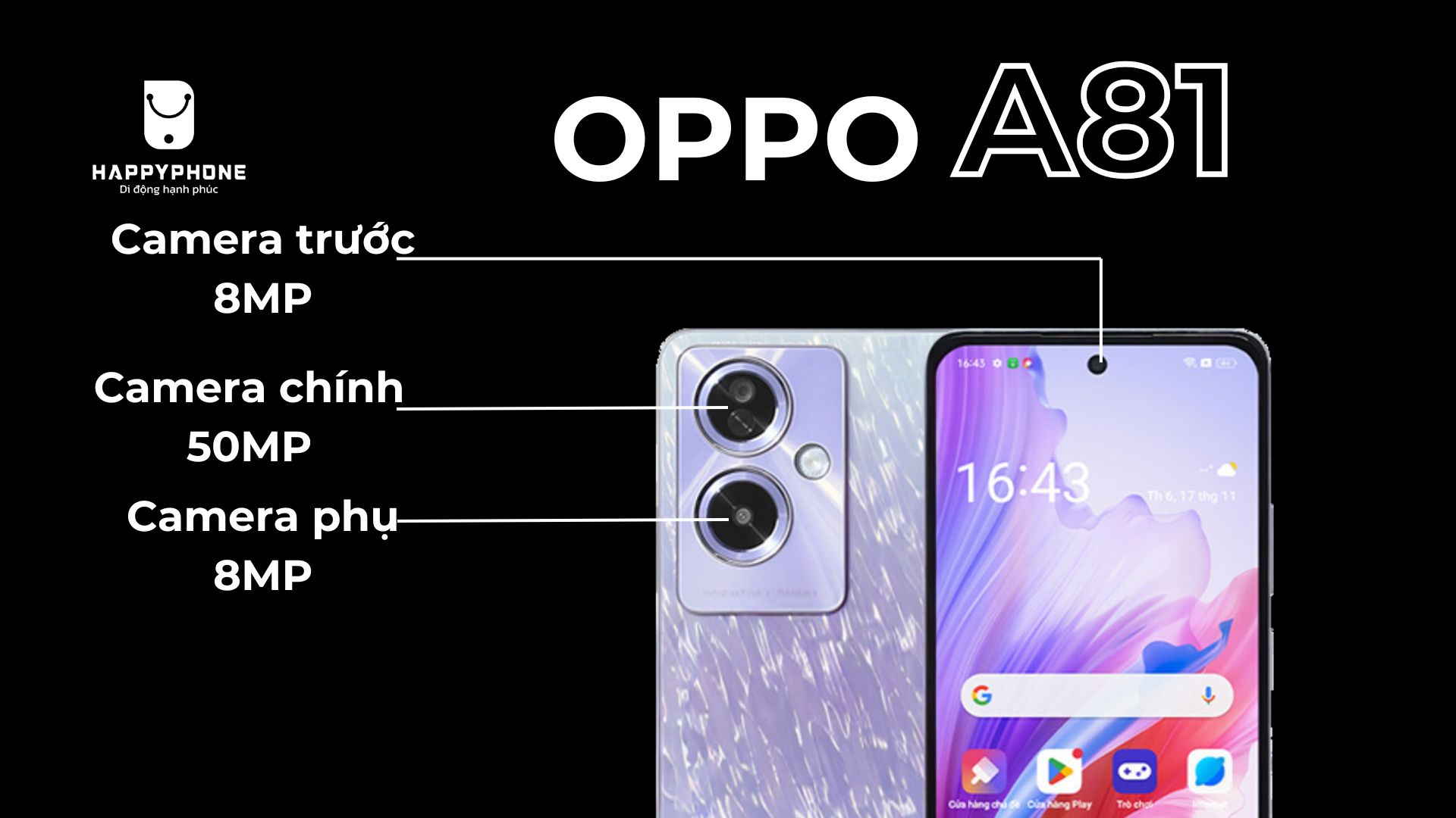 Camera trên OPPO A81