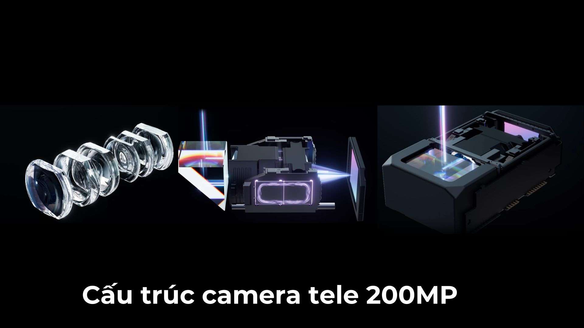 Cấu trúc camera tele 200MP