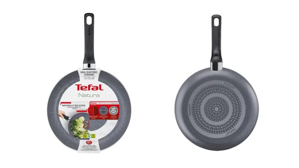 Chảo chiên chống dính Tefal Natura (B2260495) - Mặt trước sau
