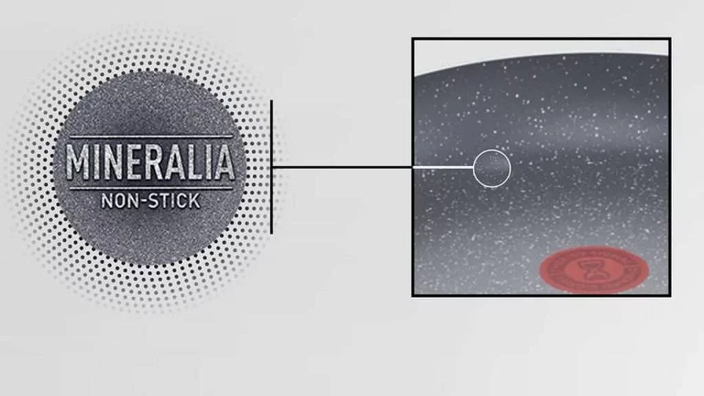 Chảo chiên chống dính Tefal Natura (B2260495) - Vân đá chống dính