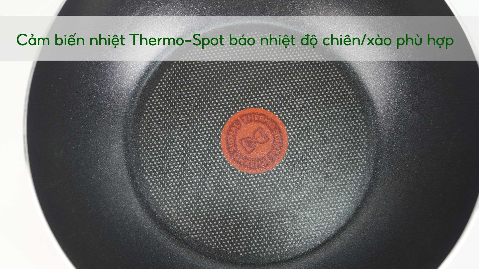 Chảo sâu lồng Tefal Day By Day 24cm G1436405 Cảm biến nhiệt Thermo-Spot báo nhiệt độ chiên_xào phù hợp