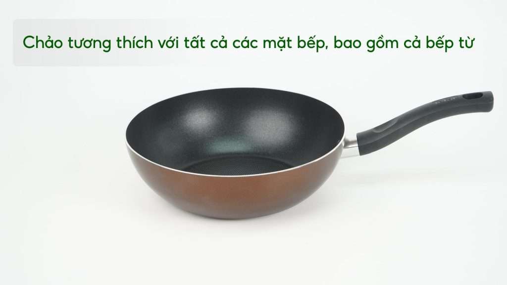 Chảo sâu lồng Tefal Day By Day 24cm G1436405 Chảo tương thích với tất cả các mặt bếp, bao gồm cả bếp từ