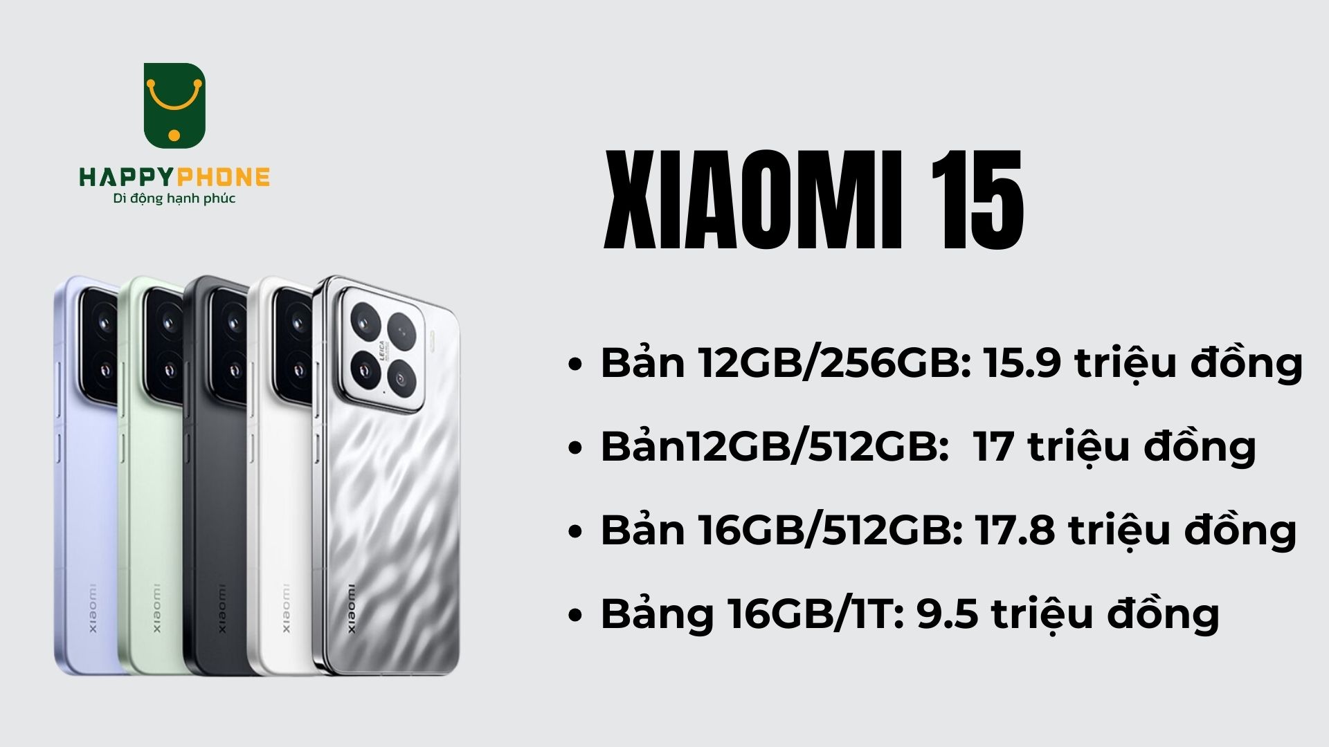 Giá bán Xiaomi 15