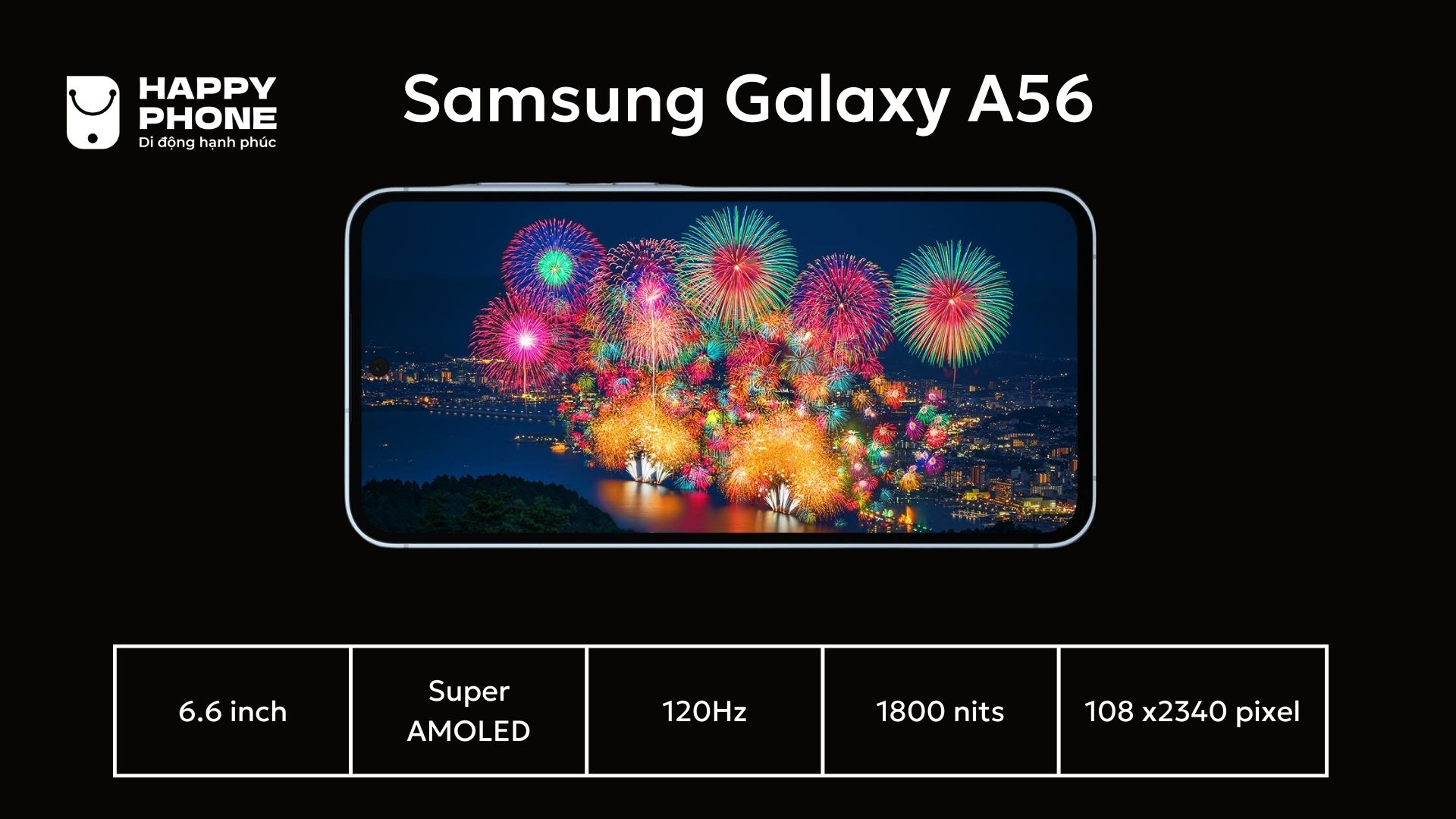 Màn hình của Samsung Galaxy A56