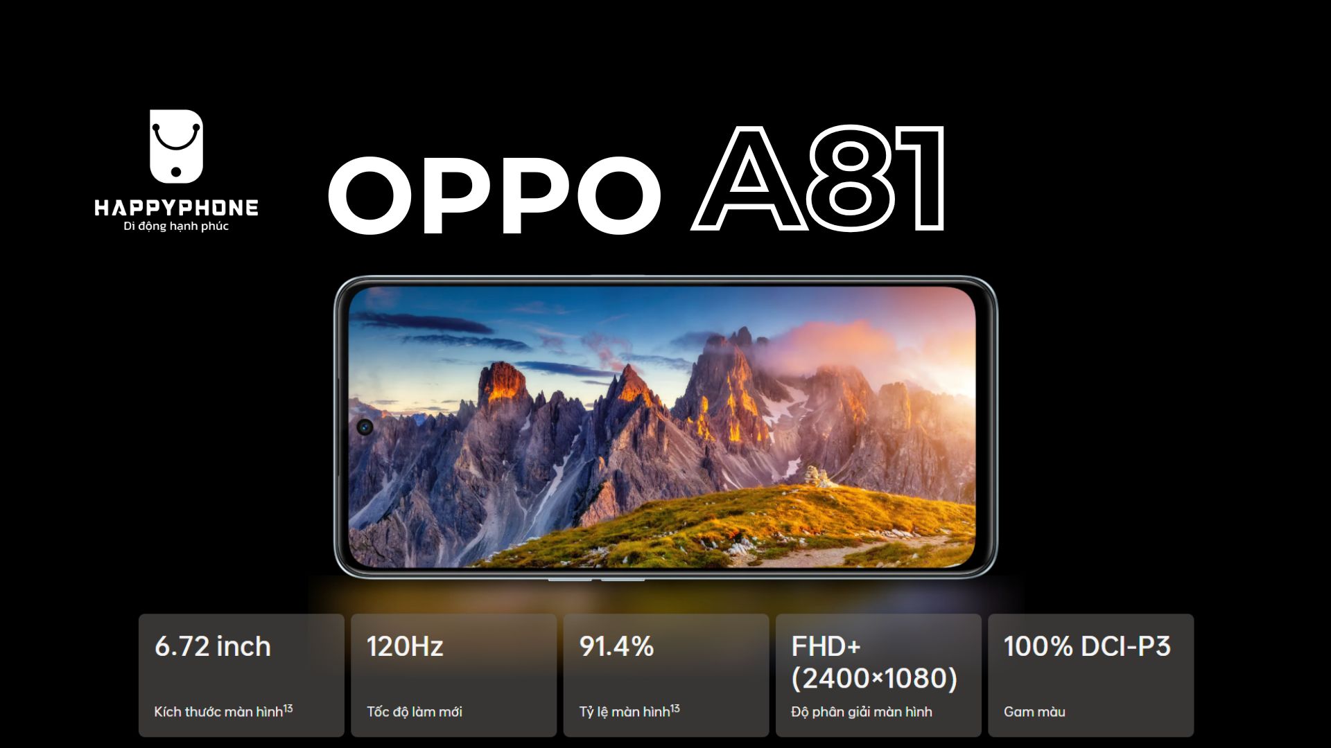 Màn hình trên OPPO A81