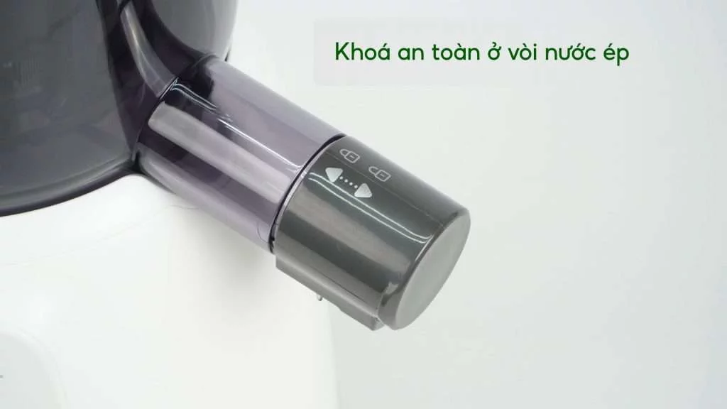 Máy Ép Chậm Tefal Zc600138 200W Khoá an toàn ở vòi nước ép