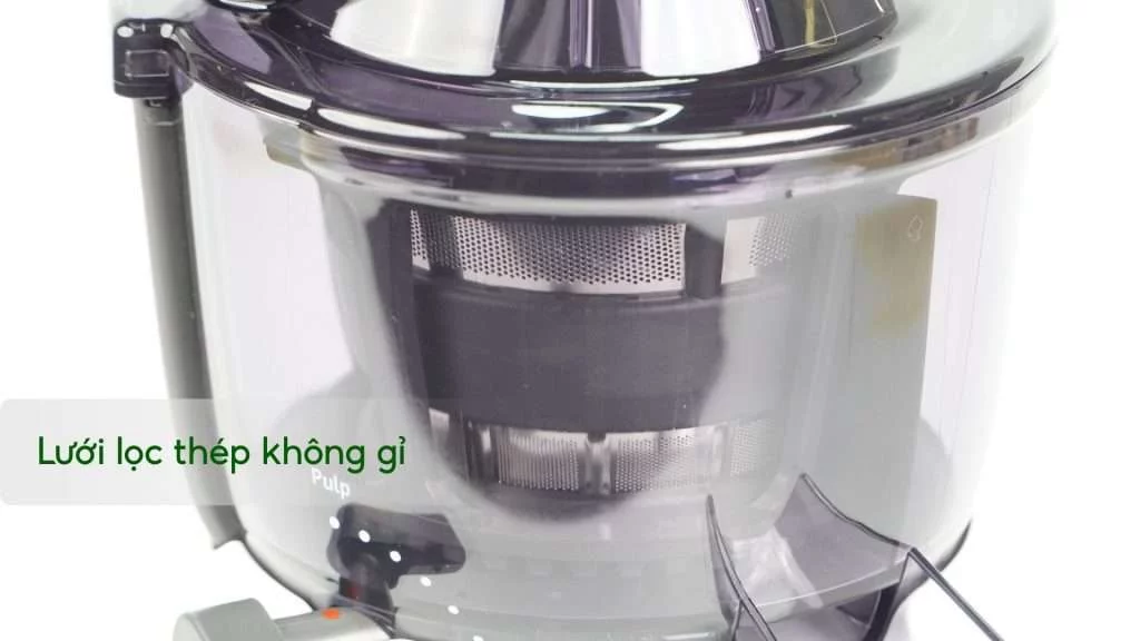 Máy Ép Chậm Tefal Zc600138 200W Lưới lọc thép không gỉ