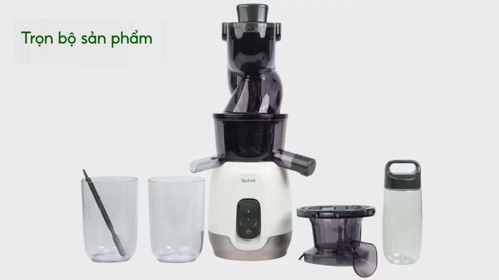 Máy Ép Chậm Tefal Zc600138 200W Trọn bộ sản phẩm