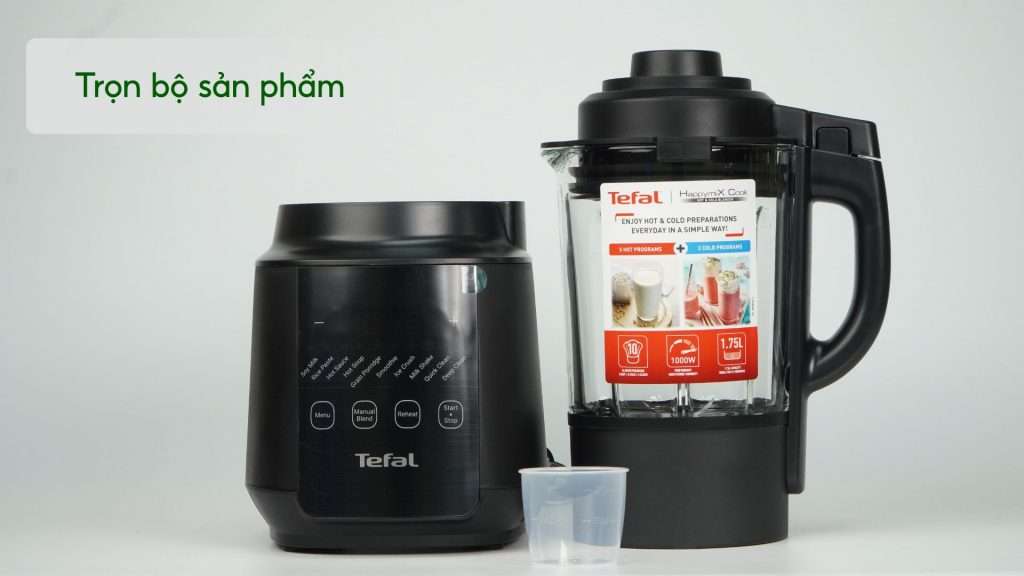 Máy Xay Sinh Tố Làm Sữa Hạt Tefal BL511868 – 1000W Trọn bộ sản phẩm