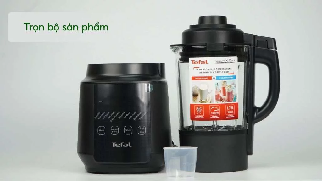 Máy Xay Sinh Tố Làm Sữa Hạt Tefal BL511868 – 1000W Trọn bộ sản phẩm