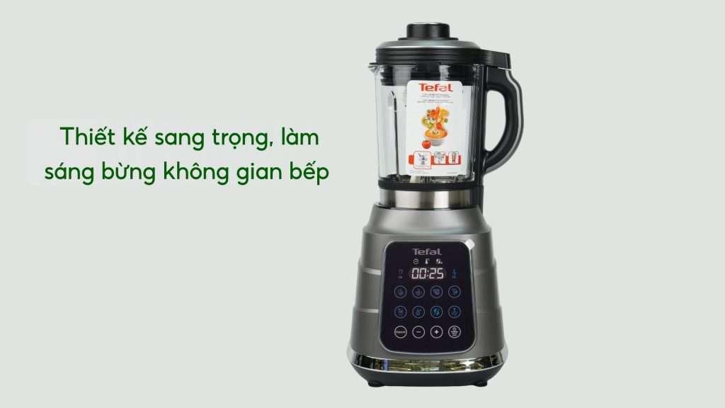 Máy Xay Sinh Tố Làm Sữa Hạt Tefal BL985A31 – 1300 Thiết kế sang trọng, làm sáng bừng không gian bếp
