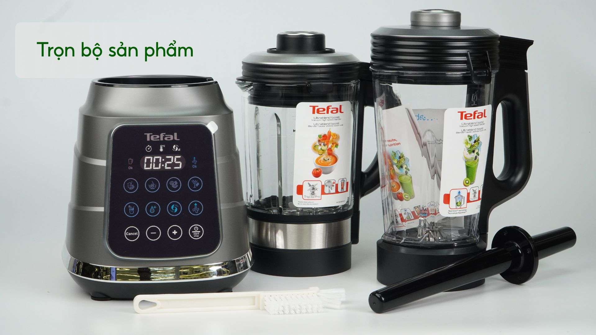 Máy Xay Sinh Tố Làm Sữa Hạt Tefal BL985A31 – 1300 Trọn bộ sản phẩm