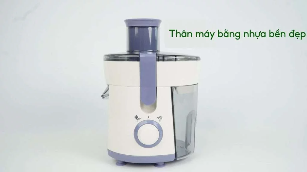 Máy ép trái cây PHILIPS HR1811_71_Trắng và Tím Thân máy bằng nhựa bền đẹp