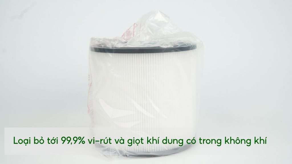 Máy lọc không khí PHILIPS AC0850_20 Loại bỏ tới 99,9% vi-rút và giọt khí dung có trong không khí