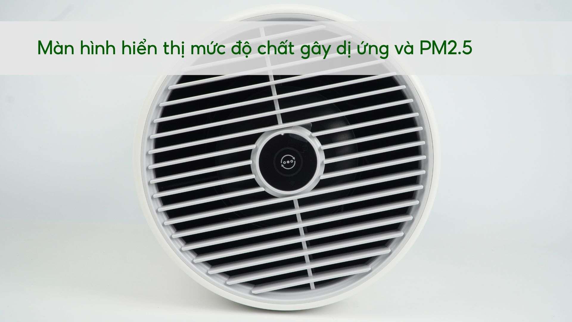 Máy lọc không khí PHILIPS AC0850_20 Màn hình hiển thị mức độ chất gây dị ứng và PM2.5