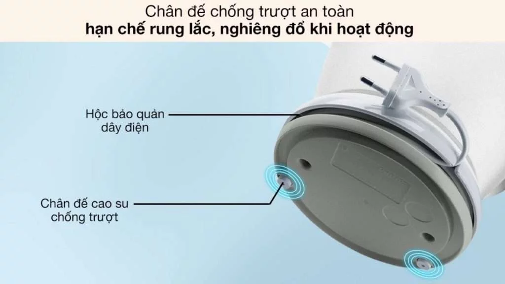 Máy vắt cam PHILIPS HR2738_00 - Chi tiết chân đế