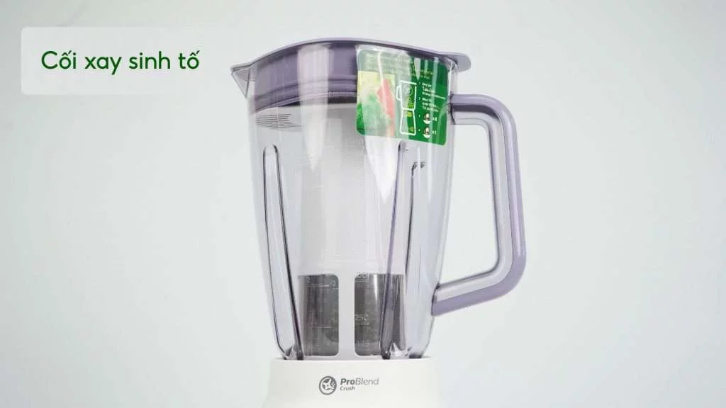 Máy xay sinh tố PHILIPS HR2223_00_Trắng và Tím Cối xay sinh tố