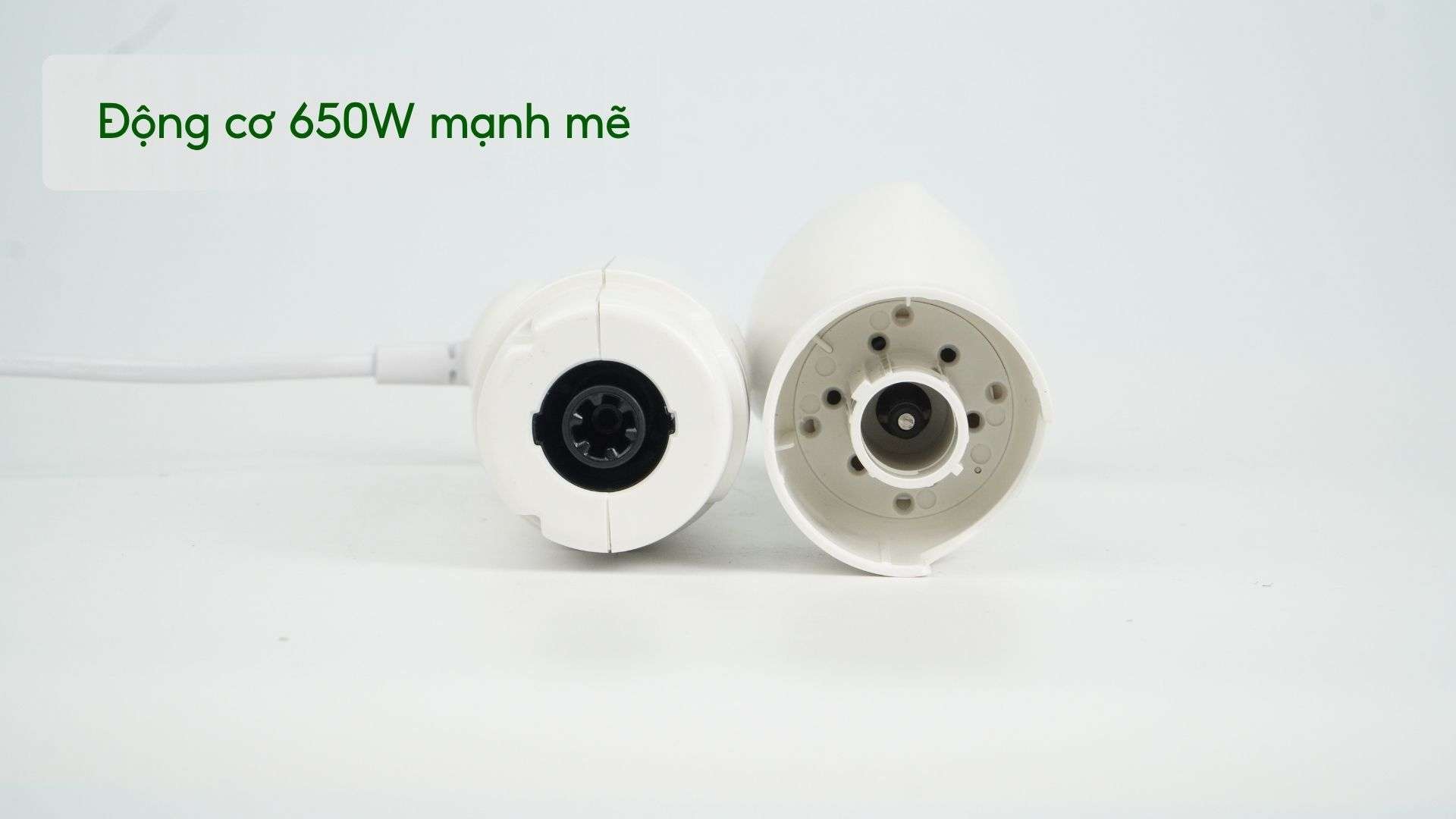 Máy xay sinh tố cầm tay PHILIPS HR2531_00_Trắng Động cơ 650W mạnh mẽ