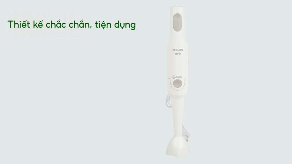 Máy xay sinh tố cầm tay PHILIPS HR2531_00_Trắng Thiết kế chắc chắn, tiện dụng