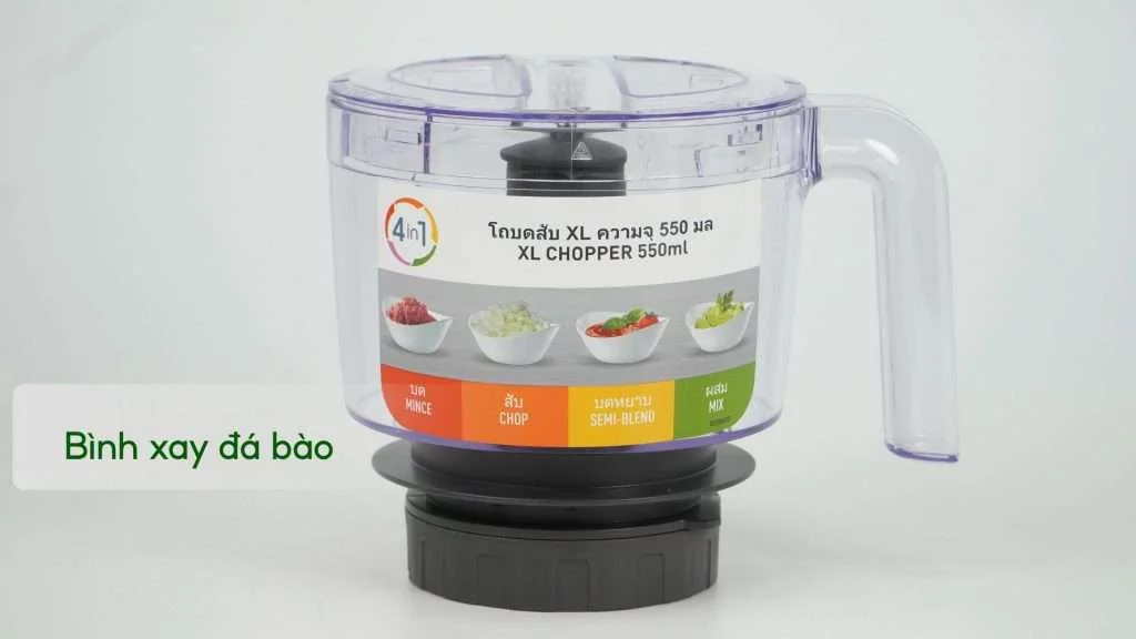 Máy xay sinh tố đa năng Tefal BlendForce Piano BL47YB66 Bình xay đá bào