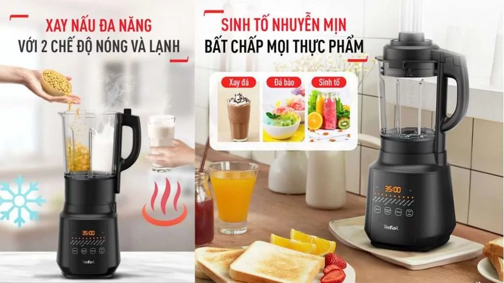 Máy xay sinh tố làm sữa hạt Tefal (BL511868) - Xay nấu đa năng
