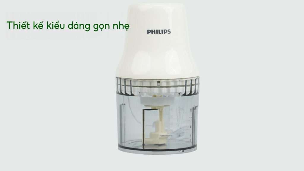 Máy xay thịt PHILIPS HR1393_00_Trắng Thiết kế kiểu dáng gọn nhẹ