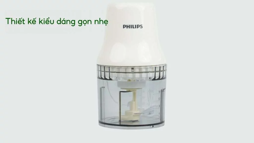 Máy xay thịt PHILIPS HR1393_00_Trắng Thiết kế kiểu dáng gọn nhẹ