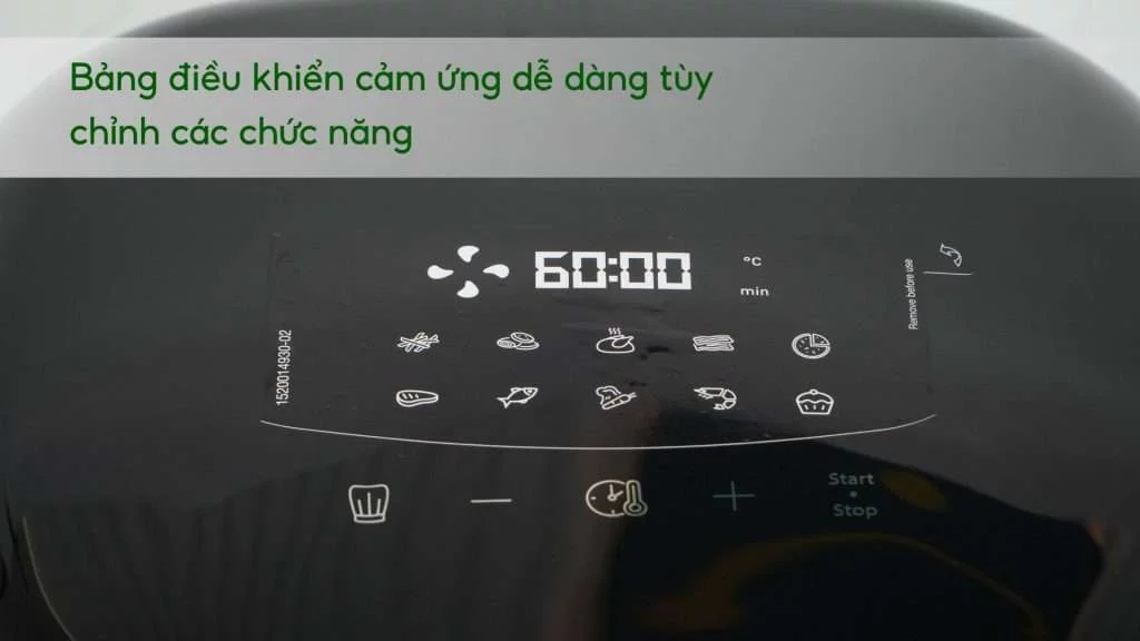 Nồi Chiên Không Dầu Tefal EY245310 5L Điện Tử Bảng điều khiển cảm ứng dễ dàng tùy chỉnh các chức năng