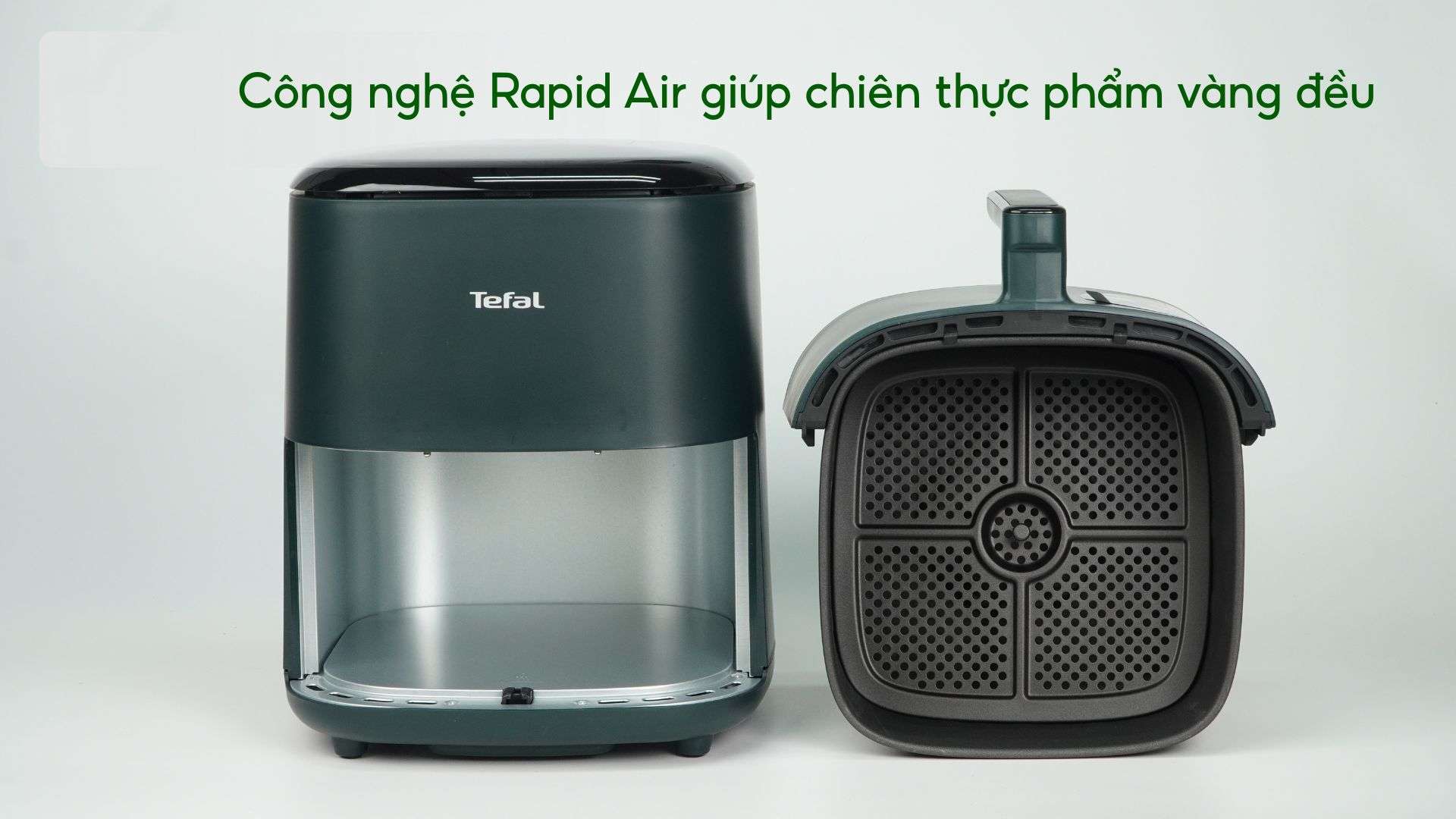 Nồi Chiên Không Dầu Tefal EY245310 5L Điện Tử Công nghệ Rapid Air giúp chiên thực phẩm vàng đều