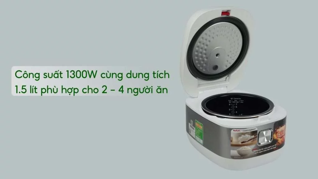Nồi Cơm Điện Tử Cao Tần Tefal Rice Master RK8131Y0 1.5L Công suất 1300W