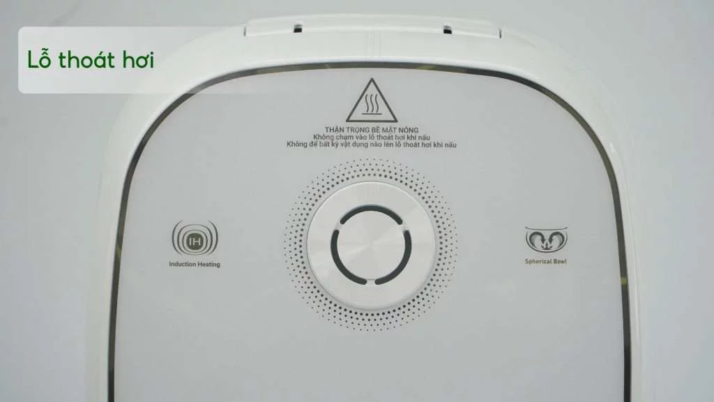 Nồi Cơm Điện Tử Cao Tần Tefal Rice Master RK8131Y0 1.5L Lỗ thoát hơi