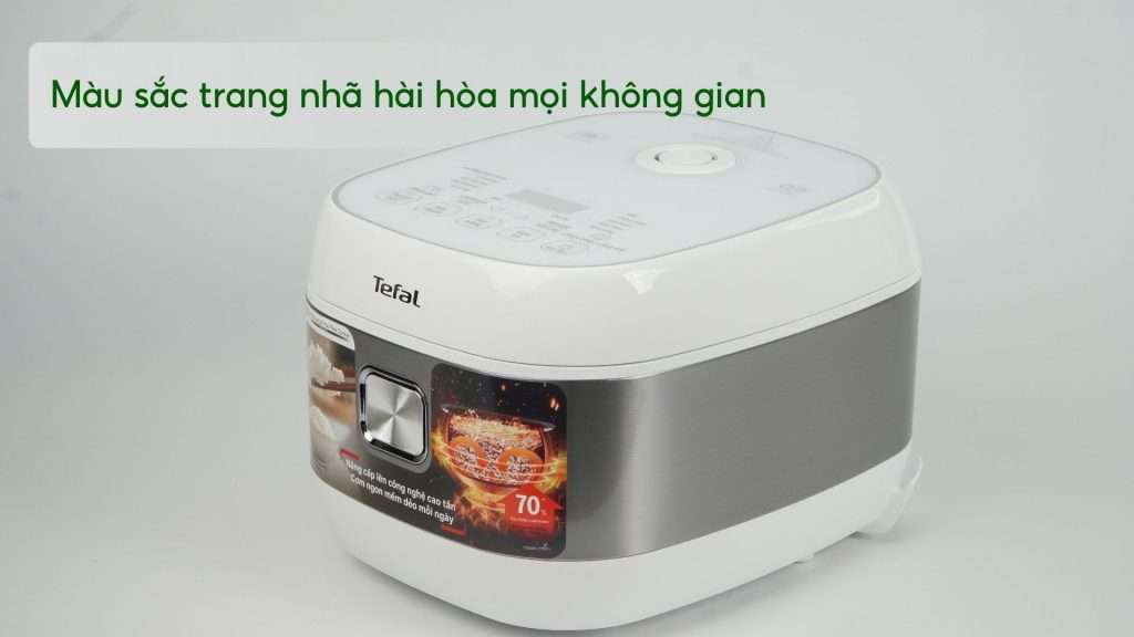 Nồi Cơm Điện Tử Cao Tần Tefal Rice Master RK8131Y0 1.5L Màu sắc trang nhã hài hòa mọi không gian