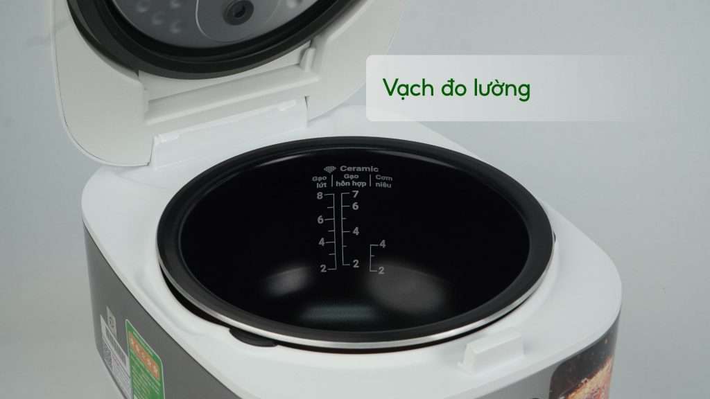 Nồi Cơm Điện Tử Cao Tần Tefal Rice Master RK8131Y0 1.5L Vạch đo lường