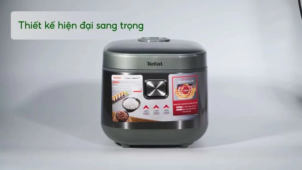 Nồi Cơm Điện Tư Cao Tần Tefal Rice Master RK818A68 1.8L Thiết kế hiện đại sang trọng