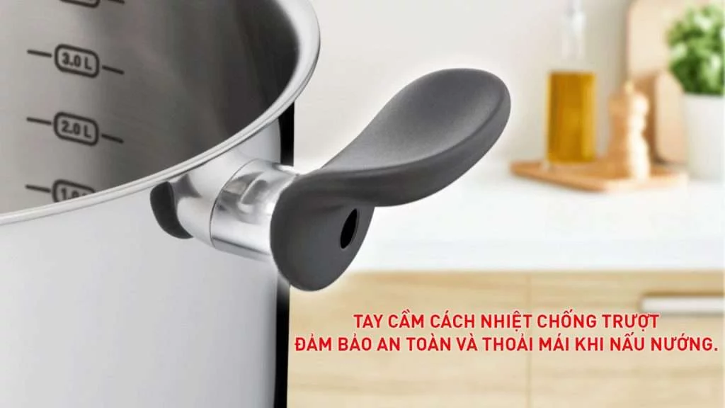 Nồi Hấp Inox Tefal Couscous Primary (24cm) - Chi tiết tai cầm