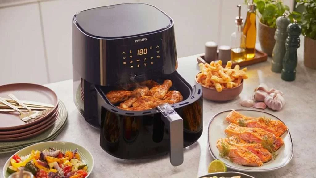 Nồi chiên không dầu PHILIPS HD9280_90 - Hình ảnh thực tế